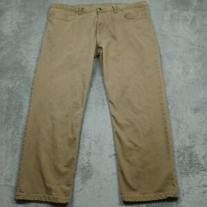 Dearborn Jeans Mens 42x29 Brown Straight Pockets Denim Casual